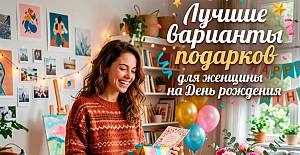 Лучшие варианты подарков для женщины на День рождения в Москве