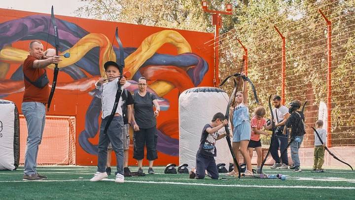 Бампербол и арчери в Москве