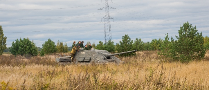 Катание и вождение танка САУ Jagdpanther 