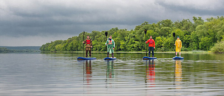 SUP-серфинг по Оке: активный отдых на реке